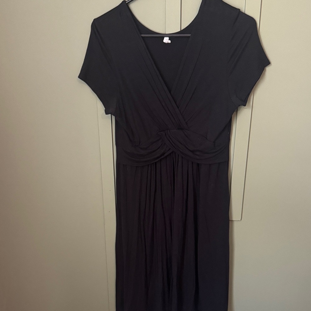 Pinkblush Charcoal Midi Dress